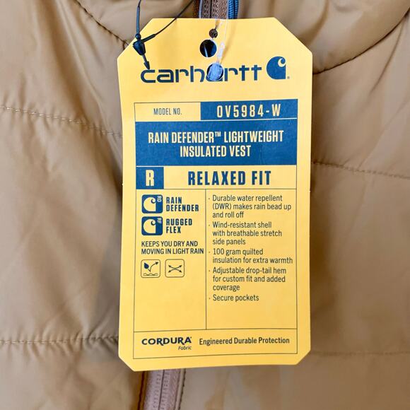 Carhartt Women’s Vest 2X 20-22W Rain Defender Rugged Flex Lightweight Insulated - Picture 6 of 12